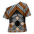 Personalised Aotearoa Niho Taniwha Motif Cross Shoulder Shirt Gold Style - Polynesian Pride