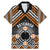 Personalised Aotearoa Niho Taniwha Motif Family Matching Mermaid Dress and Hawaiian Shirt Gold Style