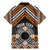 Personalised Aotearoa Niho Taniwha Motif Family Matching Mermaid Dress and Hawaiian Shirt Gold Style