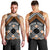 Personalised Aotearoa Niho Taniwha Motif Men Tank Top Gold Style