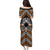 Personalised Aotearoa Niho Taniwha Motif Puletasi Gold Style