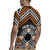 Personalised Aotearoa Niho Taniwha Motif Rugby Jersey Gold Style