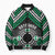 Personalised Aotearoa Niho Taniwha Motif Bomber Puffer Jacket Green Style - Polynesian Pride