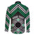 Personalised Aotearoa Niho Taniwha Motif Family Matching Mermaid Dress and Hawaiian Shirt Green Style