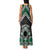 Personalised Aotearoa Niho Taniwha Motif Family Matching Tank Maxi Dress and Hawaiian Shirt Green Style