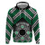 Personalised Aotearoa Niho Taniwha Motif Hoodie Green Style