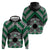 Personalised Aotearoa Niho Taniwha Motif Hoodie Green Style