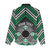 Personalised Aotearoa Niho Taniwha Motif Women Casual Shirt Green Style