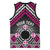 Personalised Aotearoa Niho Taniwha Motif Basketball Jersey Pink Style - Polynesian Pride