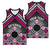 Personalised Aotearoa Niho Taniwha Motif Basketball Jersey Pink Style - Polynesian Pride