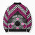Personalised Aotearoa Niho Taniwha Motif Bomber Puffer Jacket Pink Style - Polynesian Pride