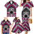 Personalised Aotearoa Niho Taniwha Motif Family Matching Mermaid Dress and Hawaiian Shirt Pink Style