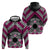 Personalised Aotearoa Niho Taniwha Motif Hoodie Pink Style