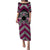 Personalised Aotearoa Niho Taniwha Motif Puletasi Pink Style