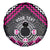 Personalised Aotearoa Niho Taniwha Motif Spare Tire Cover Pink Style