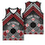 Personalised Aotearoa Niho Taniwha Motif Basketball Jersey Red Style - Polynesian Pride