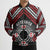Personalised Aotearoa Niho Taniwha Motif Bomber Puffer Jacket Red Style - Polynesian Pride