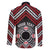 Personalised Aotearoa Niho Taniwha Motif Family Matching Mermaid Dress and Hawaiian Shirt Red Style