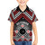 Personalised Aotearoa Niho Taniwha Motif Family Matching Tank Maxi Dress and Hawaiian Shirt Red Style
