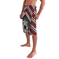 Personalised Aotearoa Niho Taniwha Motif Lavalava Red Style