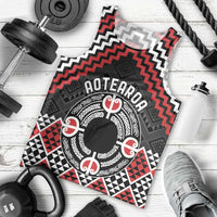 Personalised Aotearoa Niho Taniwha Motif Men Tank Top Red Style