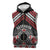 Personalised Aotearoa Niho Taniwha Motif Sleeveless Zip Hoodie Red Style - Polynesian Pride