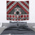 Personalised Aotearoa Niho Taniwha Motif Tapestry Red Style