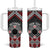 Personalised Aotearoa Niho Taniwha Motif Tumbler With Handle Red Style