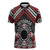 Personalised Aotearoa Niho Taniwha Motif Zipper Polo Shirt Red Style - Polynesian Pride