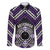 Personalised Aotearoa Niho Taniwha Motif Family Matching Mermaid Dress and Hawaiian Shirt Violet Style