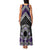 Personalised Aotearoa Niho Taniwha Motif Family Matching Tank Maxi Dress and Hawaiian Shirt Violet Style