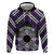 Personalised Aotearoa Niho Taniwha Motif Hoodie Violet Style