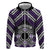 Personalised Aotearoa Niho Taniwha Motif Hoodie Violet Style