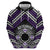 Personalised Aotearoa Niho Taniwha Motif Hoodie Violet Style