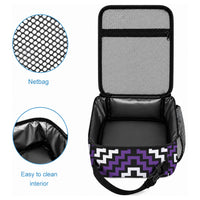 Personalised Aotearoa Niho Taniwha Motif Lunch Bag Violet Style LT9 - Polynesian Pride