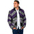 Personalised Aotearoa Niho Taniwha Motif Padded Jacket Violet Style - Polynesian Pride
