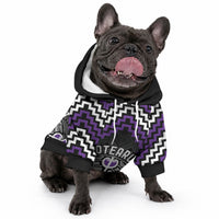 Personalised Aotearoa Niho Taniwha Motif Pet Hoodie Violet Style LT9 - Polynesian Pride
