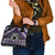 Personalised Aotearoa Niho Taniwha Motif Shoulder Handbag Violet Style