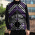 Personalised Aotearoa Niho Taniwha Motif Sleeveless Puffer Jacket Violet Style - Polynesian Pride