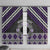 Personalised Aotearoa Niho Taniwha Motif Window Curtain Violet Style