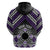Personalised Aotearoa Niho Taniwha Motif Zip Hoodie Violet Style