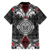 Black Aotearoa Tanilo Motif Family Matching Tank Maxi Dress and Hawaiian Shirt Vintage Maori New Zealand Tribal Art Pattern