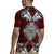 Red Aotearoa Tanilo Motif Rugby Jersey Vintage Maori New Zealand Tribal Art Pattern