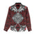 Red Aotearoa Tanilo Motif Women Casual Shirt Vintage Maori New Zealand Tribal Art Pattern