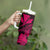 Kakau Polynesian Tribal Hawaiian Turtle Tumbler With Handle with Kanaka Maoli Pink