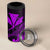 Kakau Polynesian Tribal Hawaiian Turtle 4 in 1 Can Cooler Tumbler with Kanaka Maoli Purple