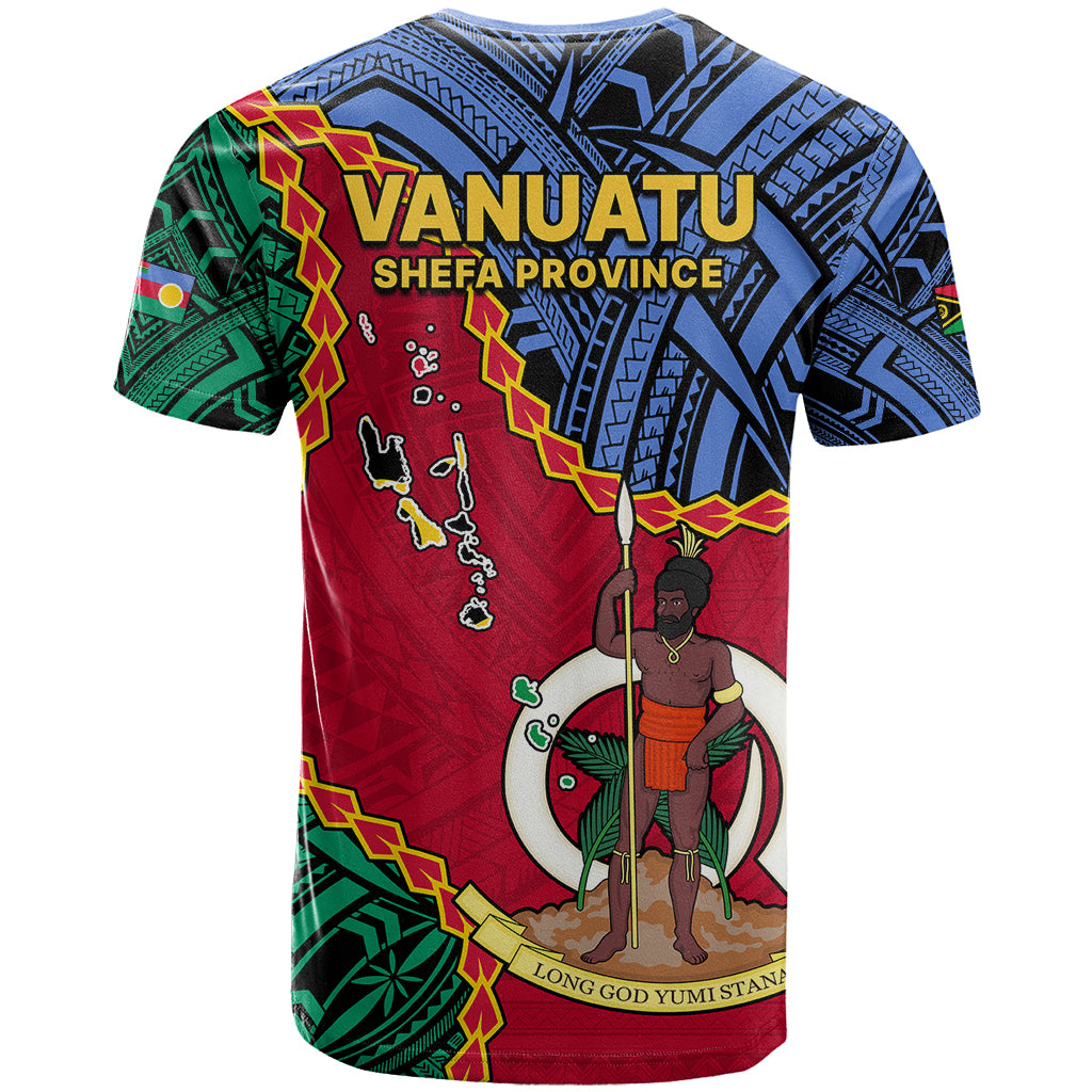 Custom Shefa Province 43rd Anniversary Vanuatu T Shirt Tugeta Yumi Selebretem Indipendens Dei LT9 - Polynesian Pride