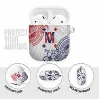 Kingdom of Uvea 1842-1860 Personalized AirPods Case Wallis and Futuna Polynesian Tribal Pattern - Polynesian Pride