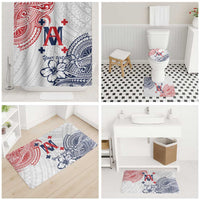 Kingdom of Uvea 1842-1860 Personalized Bathroom Set Wallis and Futuna Polynesian Tribal Pattern - Polynesian Pride