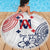 Kingdom of Uvea 1842-1860 Personalized Beach Blanket Wallis and Futuna Polynesian Tribal Pattern